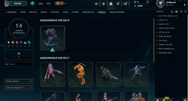 Conta Riot Games de colecionador