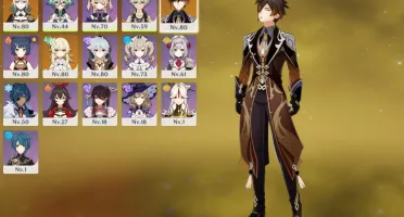CONTA GENSHIN AR49/ ZHONGLI C1 / JEAN / ARMAS 5*