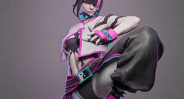 juri street fighter 6 stl 3d