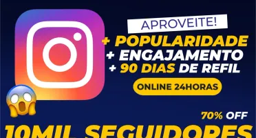 [Promoção] 10K Seguidores Instagram R$79,90 | Envio Rápido