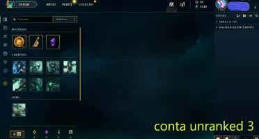Prata COM VÁRIOS CHAMPS E ALGUMAS SKINS
