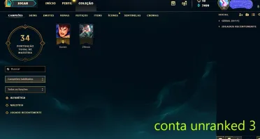 Prata COM VÁRIOS CHAMPS E ALGUMAS SKINS