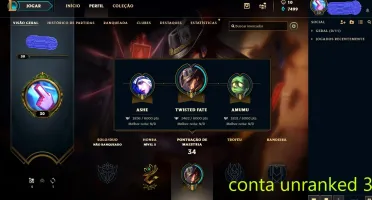 Prata COM VÁRIOS CHAMPS E ALGUMAS SKINS