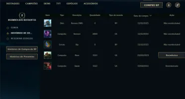 Bronze 2 com 36 Champs e 4 Skins