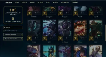 Bronze 2 com 36 Champs e 4 Skins