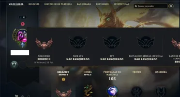 Bronze 2 com 36 Champs e 4 Skins