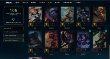 Bronze 2 com 36 Champs e 4 Skins