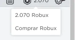 Conta Roblox com 2070 robux!