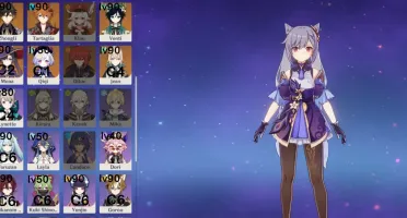Conta Genshin end game, Ar 60 com ótimos personagens e armas