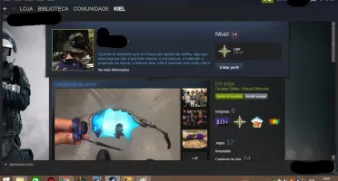 Conta Steam Nivel 14 (CS:GO - Guardião Mestre II)