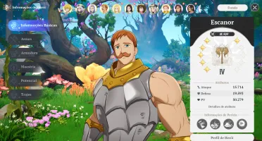Conta 7Ds Meliodas C5, Escanor C6 Quase Todos Personagens