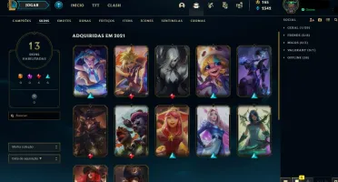 Conta valorant + lol com skins