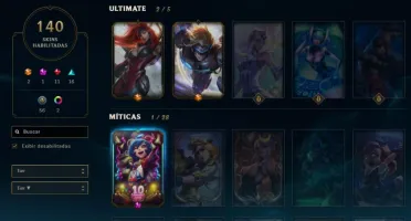 CONTA DE LOL D3 // 145 CHAMPS // 140 SKINS - 2 ULTIMATES