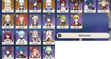 Conta Genshin Impact AR 55 - Ayaka, Kazuha, Kokomi e mais...