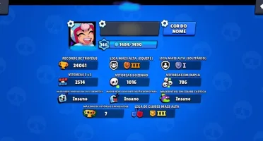 Conta Brawl Stars com 24061 troféus e lv146