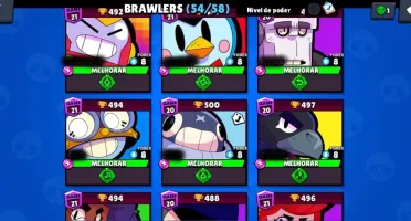 Conta Brawl Stars com 24061 troféus e lv146