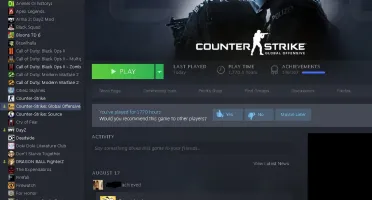 Conta Steam bugada Lvl 26 medalha 5 anos no Cs:Go com Prime