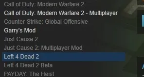 Conta Steam com CS:GO e Garry's Mod