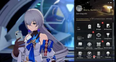 Honkai Star Rail - Conta lv 45 com 4 personagens 5 estrelas