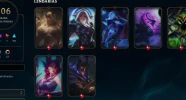 Conta LOL - LVL 458 - 206 Skins - Todos Champions - FA
