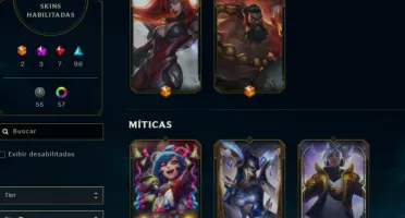 Conta LOL - LVL 458 - 206 Skins - Todos Champions - FA