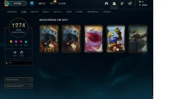 Conta League of Legends 1261 Skins (PAX Skins, Human Ryze)