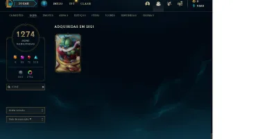 Conta League of Legends 1261 Skins (PAX Skins, Human Ryze)