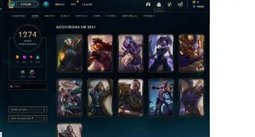 Conta League of Legends 1261 Skins (PAX Skins, Human Ryze)