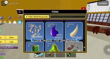 Conta de blox fruit com quase tudo