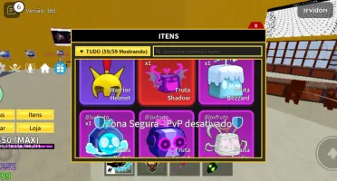 Conta de blox fruit com quase tudo