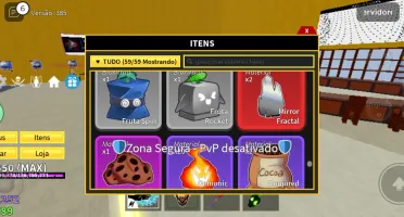 Conta de blox fruit com quase tudo
