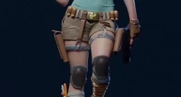 Lara Croft Esm 3D Stl