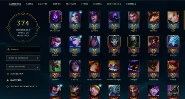CONTA PLATINA NA S8 / 99 SKINS