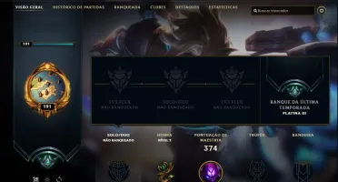CONTA PLATINA NA S8 / 99 SKINS