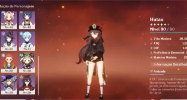 Hutao + Jade + Zong + Albedo + Diluc