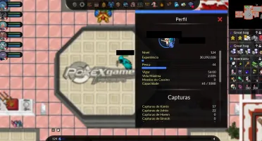 Conta Pxg top lvl 316 e 124(Emerald) com pokemons tops