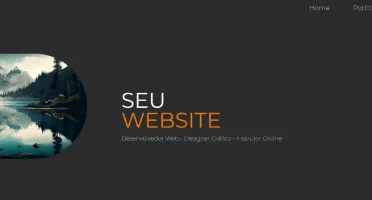 Template de website moderno, para freelas, web desingners