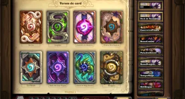 CONTA HEARTHSTONE COM FUNDO DE CARTA DE TODAS AS TEMPORADAS!