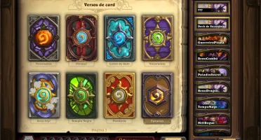 CONTA HEARTHSTONE COM FUNDO DE CARTA DE TODAS AS TEMPORADAS!