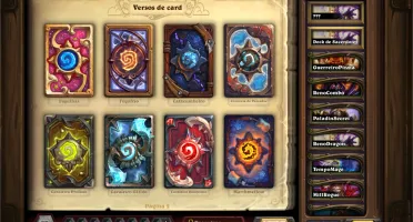 CONTA HEARTHSTONE COM FUNDO DE CARTA DE TODAS AS TEMPORADAS!