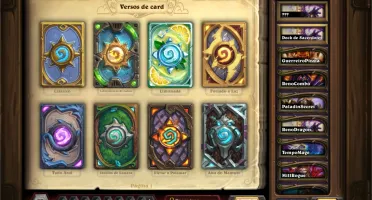 CONTA HEARTHSTONE COM FUNDO DE CARTA DE TODAS AS TEMPORADAS!