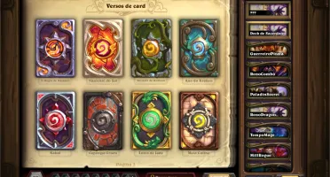 CONTA HEARTHSTONE COM FUNDO DE CARTA DE TODAS AS TEMPORADAS!