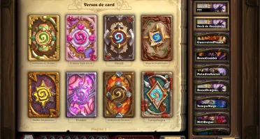 CONTA HEARTHSTONE COM FUNDO DE CARTA DE TODAS AS TEMPORADAS!
