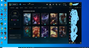 CONTA PLATINA 4 / 10 SKINS LVL 50