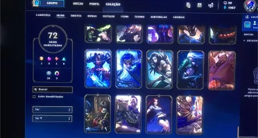 CONTA LOL GOLD ll /-/ 70 SKINS /-/