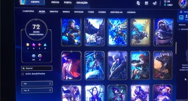 CONTA LOL GOLD ll /-/ 70 SKINS /-/