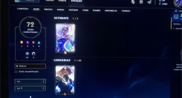CONTA LOL GOLD ll /-/ 70 SKINS /-/