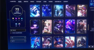 CONTA LOL GOLD ll /-/ 70 SKINS /-/