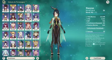 Conta Genshin + Honkai Impact + Honkai Star Rail