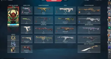 Conta Valorant 2580 reais gasto em skins